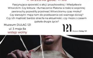 PLATON W PRUSZKOWIE - spotkanie z historykiem filozofii dr. Adamem Górniakiem