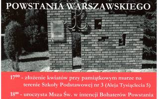 Obchody 74. rocznicy wybuchu Powstania Warszawskiego