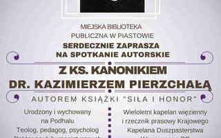 Spotkanie z ks. kanonikiem dr. Kazimierzem Pierzchałą