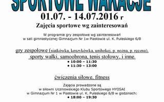 Sportowe wakacje