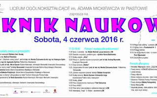 Piknik Naukowy w LO w Piastowie