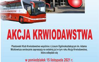 Jesienna akcja krwiodawstwa