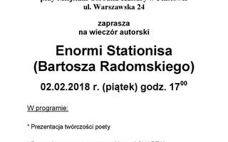 Wieczór autorski Bartosza Radomskiego