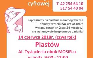 Bezpłatna mammografia - czerwiec